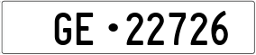 Trailer License Plate